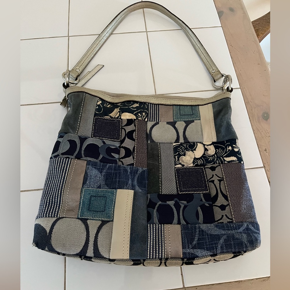 Coach Multicolor Patchwork Shoulder Bag